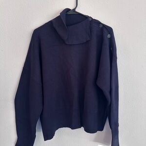 Navy Turtleneck Sweater